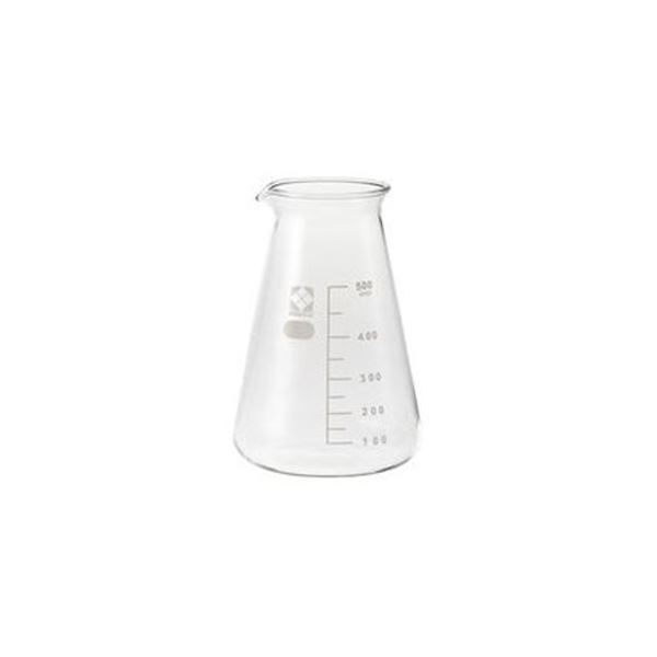 (まとめ)コニカルビーカー (SIBATA) 500mL 【×5セット】