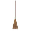 (まとめ) やしばホーキ/ほうき 【長柄】 全長:約135cm 柄:天然木 〔掃除用品 業務用 家庭用 施設 店舗〕 【×5セット】