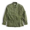 アメリカ軍 ジャングルファーティングリップストップジャケット 4thモデル レプリカ オリーブ XL(4)