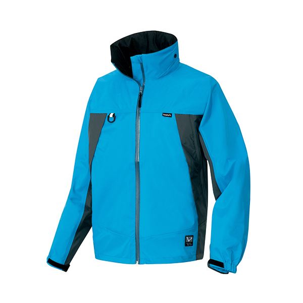 アイトス 全天候型ジャケット3層ミニリップ ブルー×チャコール Mサイズ AZ-56301-006-M 1着