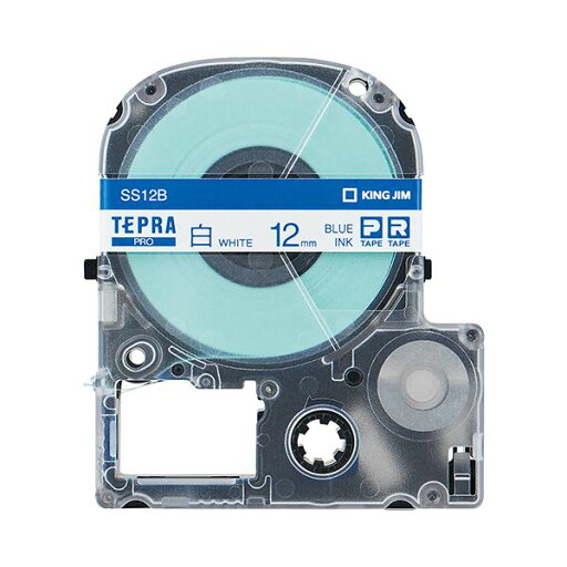 (まとめ) キングジム テプラ PRO テープカートリッジ 12mm 白/青文字 SS12B 1個 【×10セット】 (まとめ) キングジム テプラ PRO テープカートリッジ 12mm 白/青文字 SS12B 1個 【×10セット】