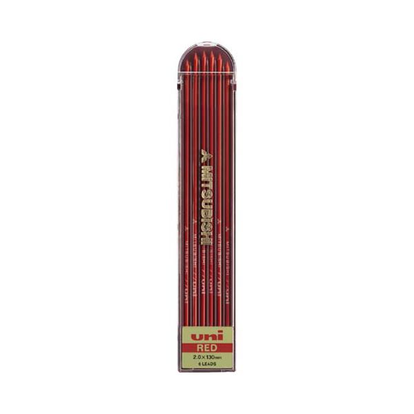 (まとめ) 三菱鉛筆 ユニホルダー替芯 2.0mm赤 ULN.15 1個（6本） 【×50セット】