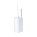 (まとめ)マーナ 2in1 SLIMトイレブラシ・W W585W 1個 【×3セット】(3)