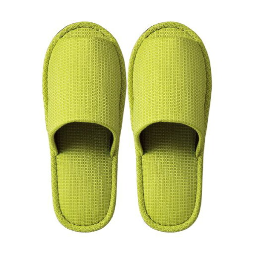 (まとめ) TANOSEE 外縫いスリッパ ラドクリフ グリーン 1足 【×10セット】 (まとめ) TANOSEE 外縫いスリッパ ラドクリフ グリーン 1足 【×10セット】