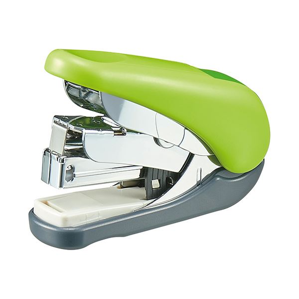 (まとめ) プラス フラットホッチキスフラットかるヒット 32枚とじ グリーン ST-010VNグリーン 1個 【×3..
