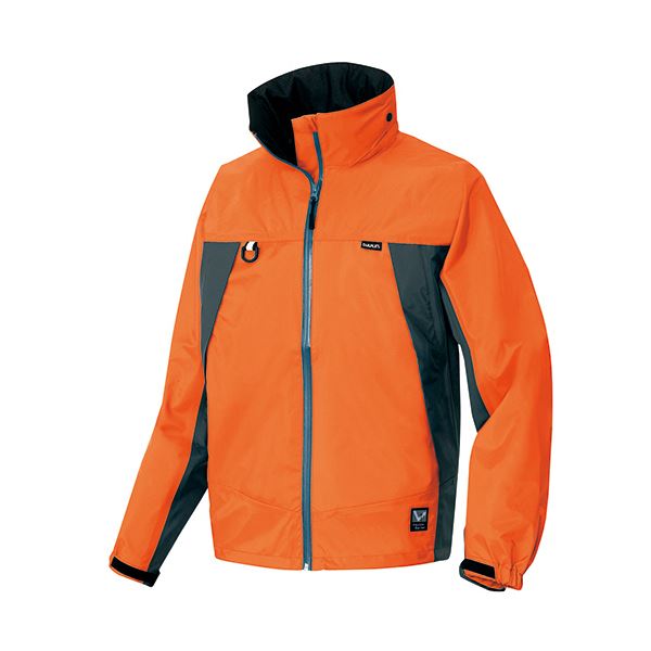アイトス 全天候型ジャケット3層ミニリップ オレンジ×チャコール Mサイズ AZ-56301-063-M 1着