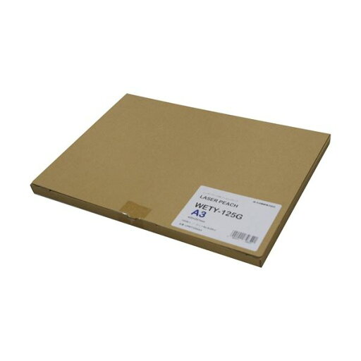 大王製紙 レーザーピーチ グロス WETY-125G A3 1冊(100枚) 大王製紙 レーザーピーチ グロス WETY-125G A3 1冊(100枚)