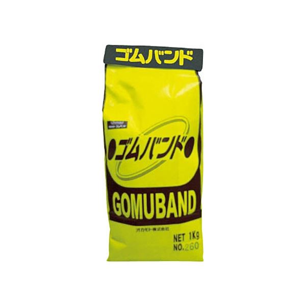 (まとめ) オカモト ゴムバンド 1kg 袋入 310 1袋(1300本) 【×3セット】