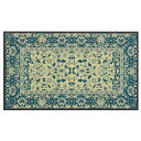 い草 玄関マット 約55×85cm ブルー 長方形 縁:綿100% 吸湿性 滑りにくい加工 裏貼り コンチェルト リビング ダイニング【代引不可】(3)