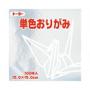 (まとめ)トーヨー 単色おりがみ 15.0cm ぎん【×20セット】