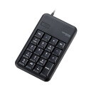 (まとめ)エレコム2ポートUSB2.0ハブ付きコンパクトUSBテンキーパッド ブラック TK-TCM014BK 1個【×3セット】