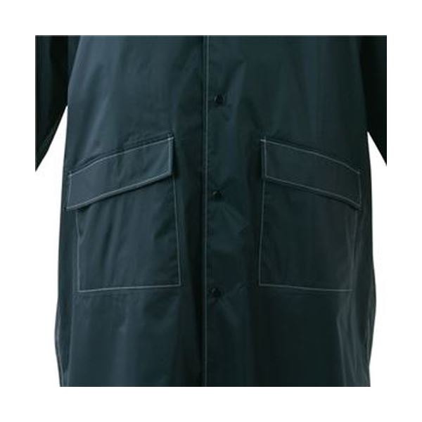 （まとめ）川西工業 防水レインパーカー ブラックフリーサイズ #3535 1着【×5セット】