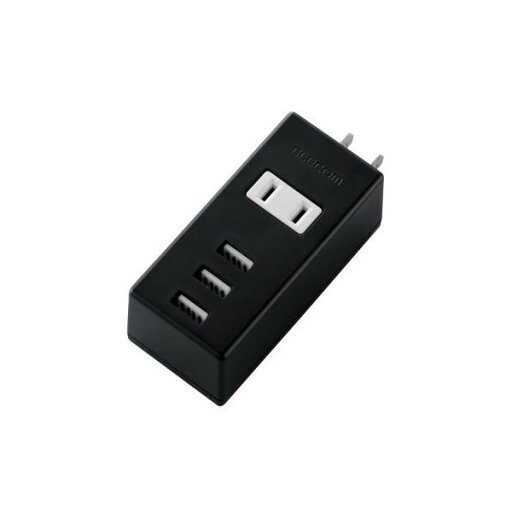 (まとめ)エレコム モバイルUSBタップ(縦向き) MOT-U05-2132BK【×2セット】 (まとめ)エレコム モバイルUSBタップ(縦向き) MOT-U05-2132BK【×2セット】