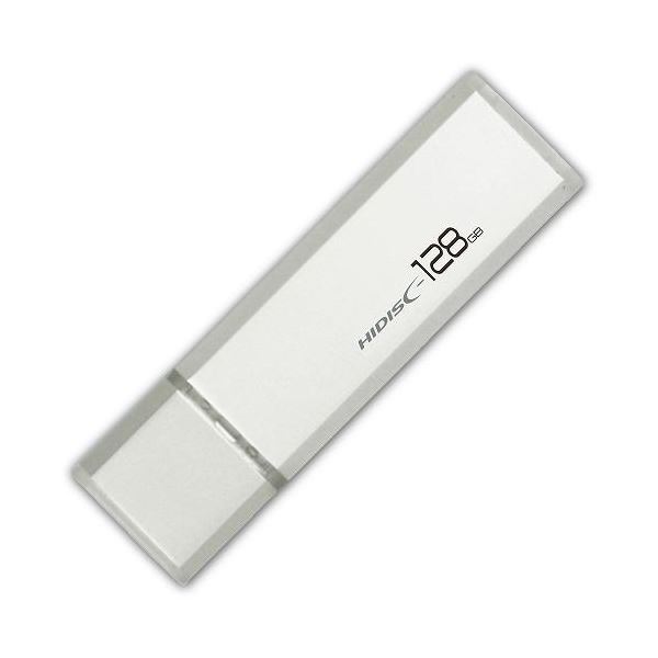HIDISC USB 3.0 フラッシュドライブ 128GB シルバー キャップ式 HDUF114C128G3