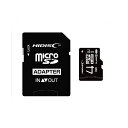(まとめ)ハイディスク microSDHCカード4GB class10 UHS-I対応 SD変換アダプター付き HDMCSDH4GCL10UIJP3 1枚【×5セット】(2)