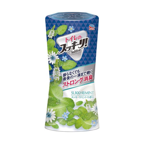(まとめ)アース製薬 トイレのスッキーリ!スッキーリミント 400ml 1セット(3個)【×5セット】