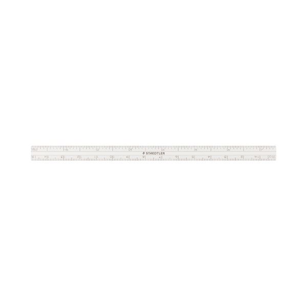 (まとめ) ステッドラー 高精度三角スケール スリム 15cm シルバー 561 7-81 1個 【×20セット】