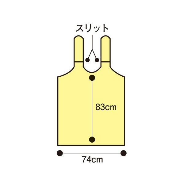 ファーストレイト PE食事用エプロン タイオンタイプ グリーン FR-839 1セット(500枚：50枚×10箱) 3