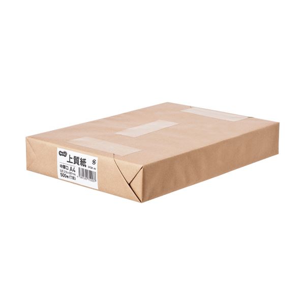 (まとめ)TANOSEE 上質紙 中厚口 A41冊(500枚) 【×3セット】