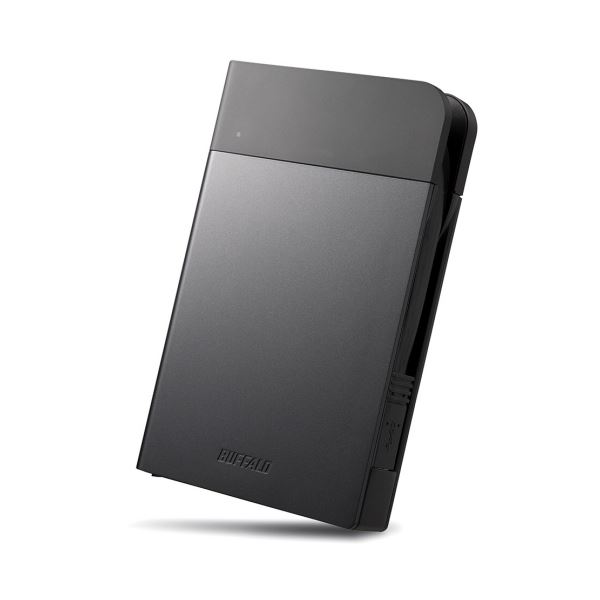 バッファロー MiniStationICカード対応MILスペック耐衝撃ポータブルHDD 1TB ブラック HD-PZN1.0U3-B 1台