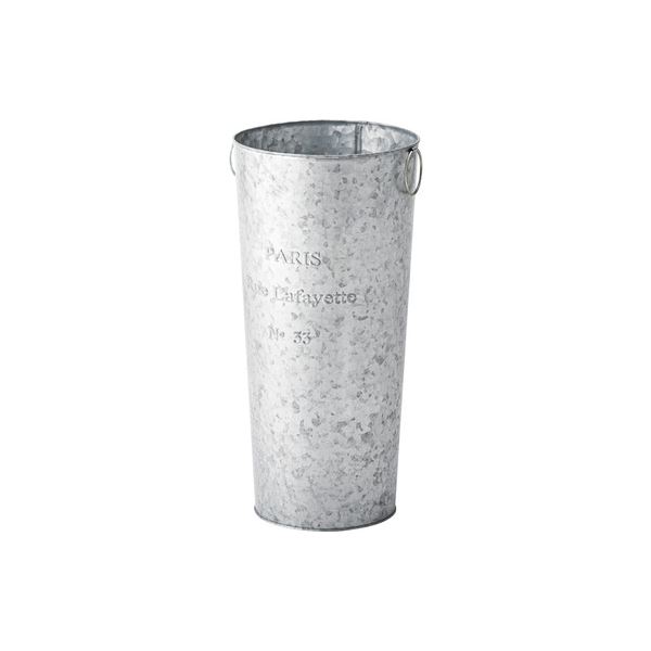 傘立て アンブレラスタンド 直径21cm シルバー スチール レトロ調 完成品 玄関 入口 エントランス イン..