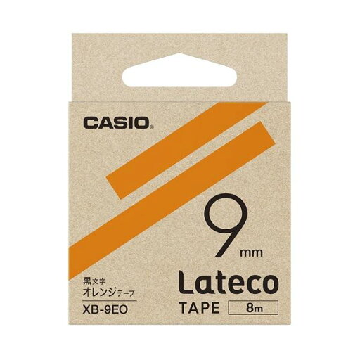 (まとめ)カシオ計算機 ラテコ専用テープXB-9EO オレンジに黒文字(×10セット) (まとめ)カシオ計算機 ラテコ専用テープXB-9EO オレンジに黒文字(×10セット)