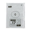 （まとめ） TANOSEE 規格袋 17号0.02×360×500mm 1パック（100枚） 【×10セット】