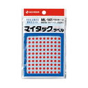 (まとめ) ニチバン マイタック カラーラベル 円型 直径5mm 赤 ML-1411 1パック(1950片:130片×15シート) 【×50セット】