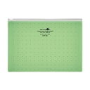 (まとめ)リヒトラブ AQUA DROPsクリヤーケース A5ヨコ 黄緑 F-5302-6 1枚【×50セット】