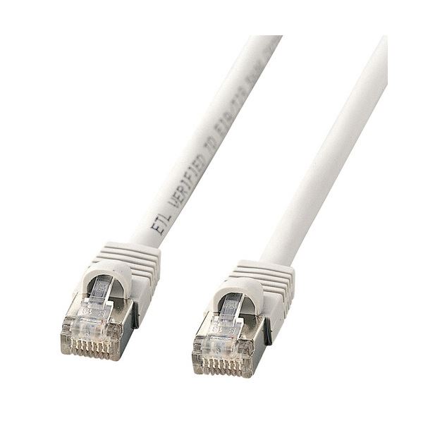 (まとめ)サンワサプライSTPエンハンスドカテゴリ5 単線ケーブル ライトグレー 15m KB-STP-15LN 1本【×2セット】