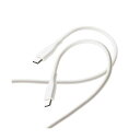 エレコム なめらかUSB Type-Cケーブル(非認証品、C-C) 1.0m ホワイト MPA-CCSS10WH(2)