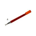 (まとめ)MCO 先端交換式タッチペン 十字型タイプ レッド STP-L02/RD【×5セット】(2)