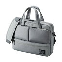 サンワサプライ カジュアルPCバッグ13.3型ワイド対応 グレー BAG-CA11GY 1個(4)