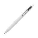 (まとめ)三菱鉛筆 ゲルインクボールペン ユニボール ワン 0.38mm 黒 (軸色:オフホワイト) UMNS38.24 1セット(10本) 【×5セット】(3)