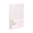 TANOSEE クリアファイル A4タテ 20ポケット 背幅14mm ピンク 1セット(80冊)(3)