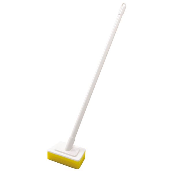 バススポンジ/風呂掃除用品 【イエロー 5個セット】 約幅71×奥行13.5×高さ8.5cm 柄付き 泡ピカ バスフ..