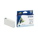 (まとめ) エプソン EPSON インクカートリッジ ライトシアン ICLC47 1個 【×10セット】(2)