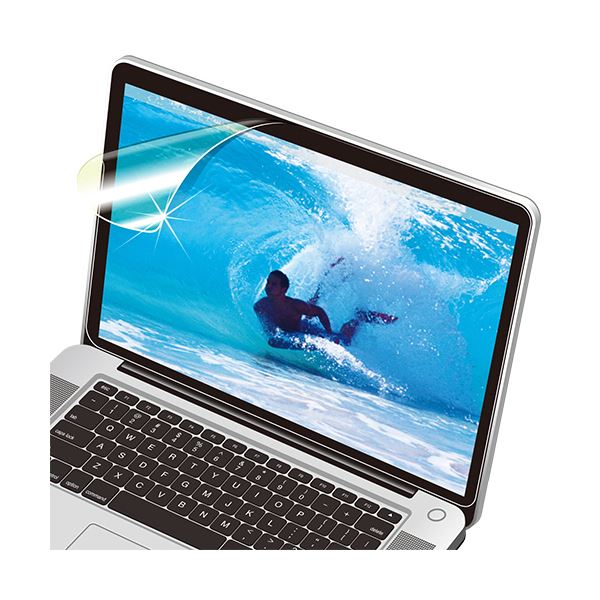 (まとめ) ナカバヤシ透明ブルーライトカットフィルム ノートPC 15.6ワイド用 SF-FLKBC156W 1枚 【×5セット】