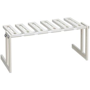 【5個セット】 伸晃 洗面下フリーラック 伸縮タイプ ホワイト MTS-EX