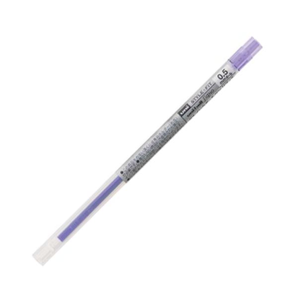 （まとめ） 三菱鉛筆 ゲルインクボールペンスタイルフィット 替芯 0.5mm バイオレット UMR10905.12 1セ..