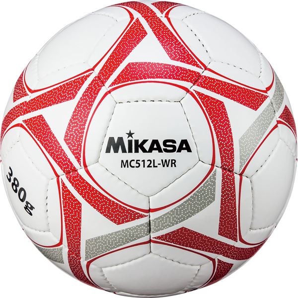 MIKASA（ミカサ）サッカーボール軽量5号球 一般用・シニア（60歳以上）向き ホワイトレッド【MC512LWR】