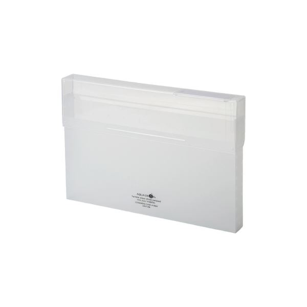 (まとめ）LIHITLAB コングレスケース厚型 A-5024-1 乳白【×10セット】(3)