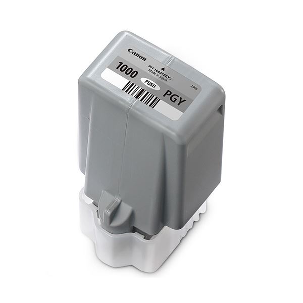 (まとめ)キヤノン インクタンクPFI-1000PGY フォトグレー 80ml 0553C004 1個【×3セット】