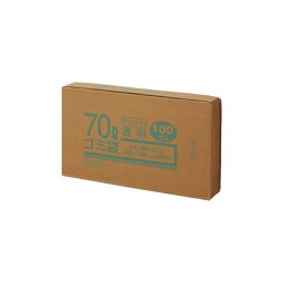 （まとめ）クラフトマン 70Lゴミ袋 透明 ボックス入 100枚【×5セット】
