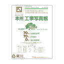 (まとめ) ピジョン 本州工事写真帳 工事用アルバムセット 2・4穴兼用 E・Lサイズ兼用台紙50枚付 A-L6W 1セット 【×10セット】