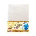 (まとめ)ライオン事務器クリアーポケット(カラー台紙) A4タテ 2・4・30穴 グレー CL-303C 1パック(10枚) 【×20セット】