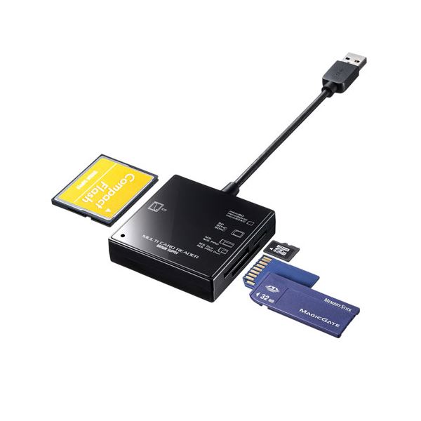 サンワサプライ USB3.1 マルチカードリーダー ADR-3ML39BKN