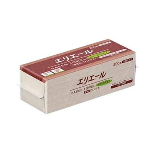 (まとめ)大王製紙 エリエールペーパータオルスマートタイプ 無漂白シングル 小判 200枚/パック 1セット(42パック)【×3セット】 (まとめ)大王製紙 エリエールペーパータオルスマートタイプ 無漂白シングル 小判 200枚/パック 1セット(42パック)【×3セット】