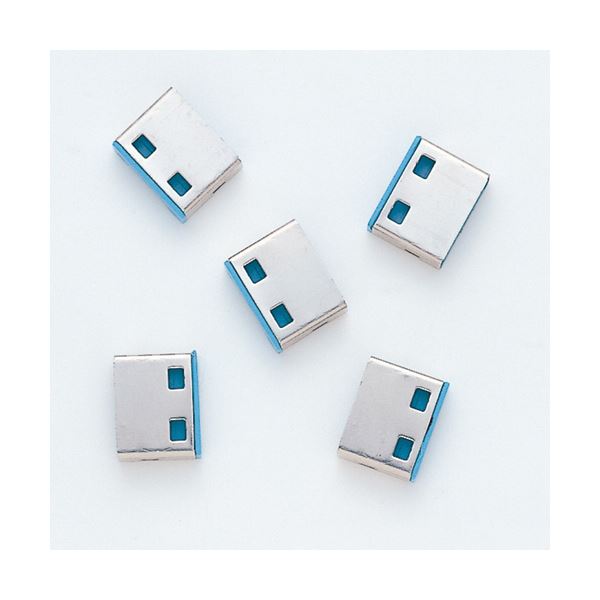 （まとめ）サンワサプライSL-46-BL用取付け部品 ブルー SL-46BLOP 1パック(5個)【×3セット】