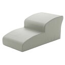 ドッグステップ/ペット用品 【2段 アイボリー】 幅40.5cm 合皮/合成皮革張地 ウレタンフォーム 〔リビング 室内犬〕【代引不可】(4)
